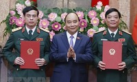 Chủ tịch nước trao các Quyết định thăng quân hàm lên Thượng tướng Quân đội nhân dân Việt Nam 