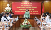 Trưởng ban Tổ chức Trung ương thăm và làm việc tại Lào