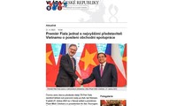 Báo chí CH Czech đánh giá cao chuyến thăm của Thủ tướng Petr Fiala tới Việt Nam