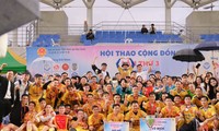 Không khí sôi động của ngày hội thể thao của người Việt tại Hàn Quốc