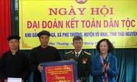Thường trực Ban Bí thư Trương Thị Mai dự Ngày hội Đại đoàn kết toàn dân tộc tại tỉnh Thái Nguyên