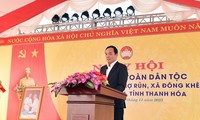 Phó Thủ tướng Trần Lưu Quang dự Ngày hội Đại đoàn kết toàn dân tộc tại tỉnh Thanh Hóa 
