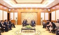Trưởng Ban Đối ngoại Trung ương Lê Hoài Trung tiếp Trợ lý Trưởng Ban Liên lạc đối ngoại Trung ương Đảng CS Trung Quốc