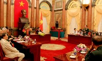 Президент Вьетнама принял бывших солдат и офицеров 1-й дивизии Вьетнамской народной армии