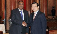 Президент СРВ Чыонг Тан Шанг принял вице-премьера Эфиопии Демеке Меконнина