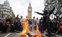 В Великобритании прошла акция протеста против экономической политики правительства