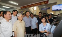 Генсек ЦК КПВ Нгуен Фу Чонг побывал в провинции Куангнинь с рабочим визитом