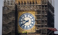 Открытие циферблата часовой башни Вестминстерского дворца Биг-Бен 