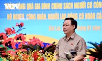 Председатель Нацсобрания Выонг Динь Хюэ поздравил семьи льготной категории, военнослужащих и рабочих провинции Зялай с наступающим Тэтом 