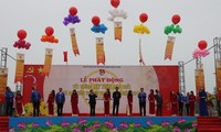 越南青年举行出征仪式响应2018年青年月