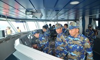越中海上警察举行北部湾渔业联合检查