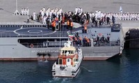 俄罗斯、中国、伊朗海军举行海上射击演练