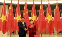 ប្រធានរដ្ឋសភាវៀតណាម  Nguyen Thi Kim Ngan ជួបសម្តែងការគួរសមអគ្គលេខាបក្ស ប្រធានរដ្ឋចិន Xi Jinping
