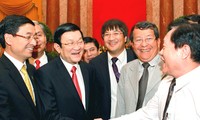 Chủ tịch nước Trương Tấn Sang gặp mặt doanh nhân