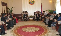Phó Thủ tướng Lào Asang Laoly tiếp đoàn công tác Ban chỉ đạo Tây Bắc