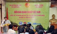 Khai mạc Diễn đàn doanh nghiệp Việt Nam - cơ hội và thách thức tại Campuchia 