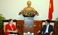 Phó Thủ tướng, Bộ trưởng Ngoại giao Phạm Bình Minh tiếp Đại sứ Brazil chào từ biệt 