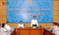 Thủ tướng Nguyễn Tấn Dũng làm việc với Bộ Công thương 