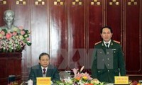 Bộ trưởng Bộ Công an Trần Đại Quang làm việc tại tỉnh Thái Nguyên