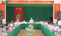 Tổng Bí thư Nguyễn Phú Trọng thăm, làm việc tại huyện Mỹ Xuyên, tỉnh Sóc Trăng