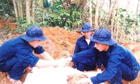 Đội 584 tìm thêm được 13 hài cốt liệt sĩ là quân tình nguyện và chuyên gia Việt Nam hy sinh tại Lào