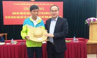 Ông Nguyễn Thiện Nhân tiếp đoàn học sinh dự các kỳ thi Olympic quốc tế