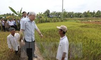 Tổng Bí thư Nguyễn Phú Trọng làm việc tại tỉnh Bến Tre