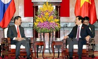 Chủ tịch nước Trương Tấn Sang tiếp Phó Thủ tướng Lào Somsavat Lengsavad