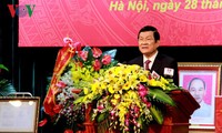 Chủ tịch nước Trương Tấn Sang dự lễ công bố Học viện Tòa án