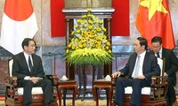 Chủ tịch nước Trần Đại Quang tiếp Bộ trưởng Ngoại giao Nhật Bản Fumio Kishida