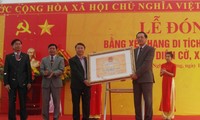 Lễ đón nhận bằng di tích quốc gia đền Diên Cờ ở huyện Nghi Lộc, tỉnh Nghệ An