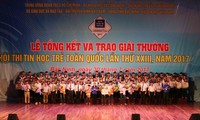 Trao giải hội thi Tin học trẻ toàn quốc lần thứ XXIII năm 2017