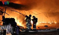 Cháy lớn tại chợ của người Việt ở Séc