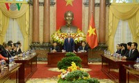 Chủ tịch nước Trần Đại Quang tiếp các doanh nghiệp tài trợ cho Hội nghị APEC 2017