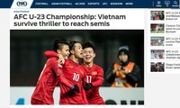 Truyền thông quốc tế ca ngợi chiến thắng của Đội tuyển bóng đá U23 Việt Nam