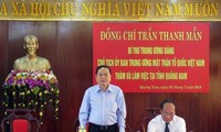 Chủ tịch Ủy ban Trung ương Mặt trận Tổ quốc Việt Nam Trần Thanh Mẫn làm việc tại Quảng Nam 