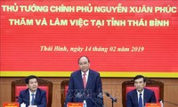 Thủ tướng Nguyễn Xuân Phúc làm việc với lãnh đạo chủ chốt tỉnh Thái Bình