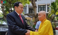 Chủ tịch Ủy ban Trung ương Mặt trận Tổ quốc Việt Nam chúc mừng Lễ Phật đản tại Thừa Thiên Huế