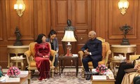 Phó Chủ tịch nước Đặng Thị Ngọc Thịnh hội kiến Tổng thống Cộng hòa Ấn Độ Ram Nath Kovind