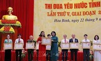 Phó Chủ tịch nước Đặng Thị Ngọc Thịnh dự Đại hội thi đua yêu nước tỉnh Hòa Bình