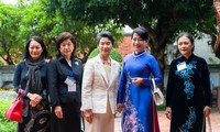 Phu nhân Thủ tướng Nhật Bản thăm Văn Miếu - Quốc Tử Giám và Bảo tàng Phụ nữ Việt Nam