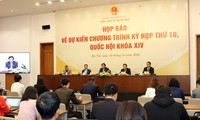 Họp báo về chương trình Kỳ họp thứ 10, Quốc hội khóa XIV