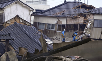 Điện thăm hỏi về vụ động đất tại Nhật Bản