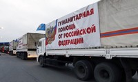 В Донбасс прибыла очередная колонна российских грузовиков с гуманитарным грузом