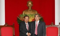 Ле Хонг Ань принял делагацию партии и государства Лаоса
