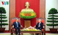 เลขาธิการใหญ่พรรคคอมมิวนิสต์เวียดนามให้การต้อนรับประธานาธิบดีสาธารณรัฐเซเชลส์