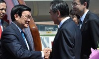 President Truong Tan Sang arrives in Beijing for China visit