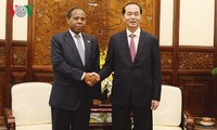 President Tran Dai Quang receives outgoing Mozambique ambassador