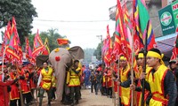 Elephant procession festival in Phu Tho