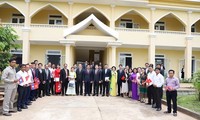 Bàn giao Trường THCS Hữu nghị Lào - Việt cho Lào